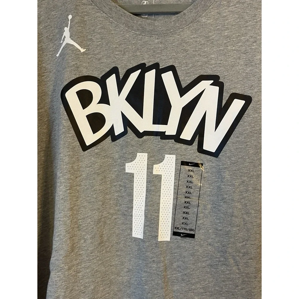 Men's 2XL NWT Brooklyn Nets Jordan Brand Kyrie Irving Statement Edition Shirt